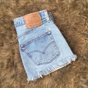 LF Furst of a Kind Vintage Levi 501XX Redone Skirt